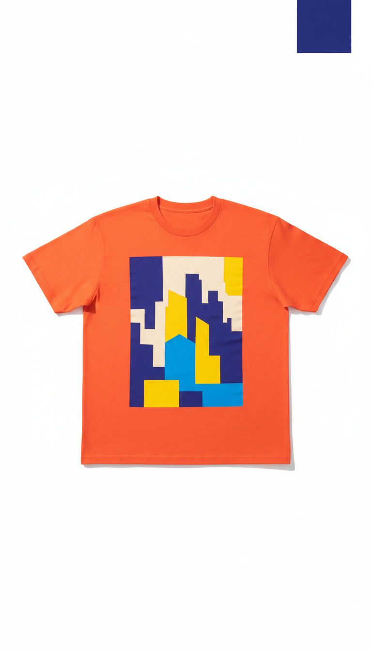 Hot Orange Street Graphic Tee