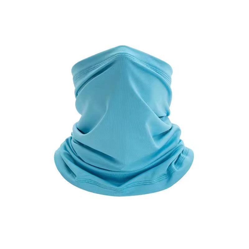 Outdoor Sport Bandana Military Tube Scarf Fishing Cycling Tactical Hiking Face Cover Neck Gaiter Half Mask Headband Men Women - Blue