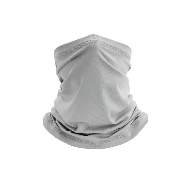 Outdoor Sport Bandana Military Tube Scarf Fishing Cycling Tactical Hiking Face Cover Neck Gaiter Half Mask Headband Men Women -  Gray