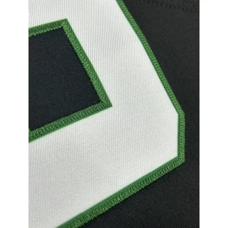 Custom Name And Number Men's Embroidered Football Shirt New York Green V-Neck Personalized Short Sleeved T-Shirt Men Clothing