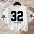 Los Angles Three Two Print Children T-shirts for Girls Boys Summer Casual Fashion Colorful Tops Kids O-Neck Short Sleeve Tees