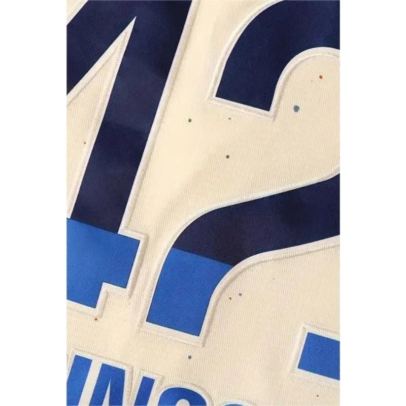 Customized Name And Number Men's Embroidery Baseball Jersey Los Angeles Personalized Short Sleeve Button Down Shirts DIY