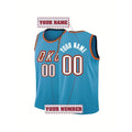 Personalized Men's Basketball Jersey Breathable V-Neck Sleeveless Shirts DIY Name And Number Gym Tees Fitness Sports Vest