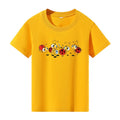 Teenager Cute Ladybug Print T-Shirt for Girls Boys Summer Children Casual Crew Neck Funny Tops Colorful Short Sleeve Kids Tees