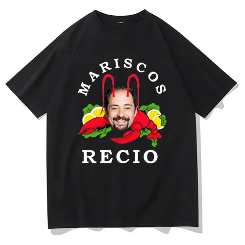 2025 RECIO Printed T-shirt Women Men Funny Casual Loose Round Neck Short Sleeve Tops T-shirt Fashion Hip Hop Y2K T-shirt