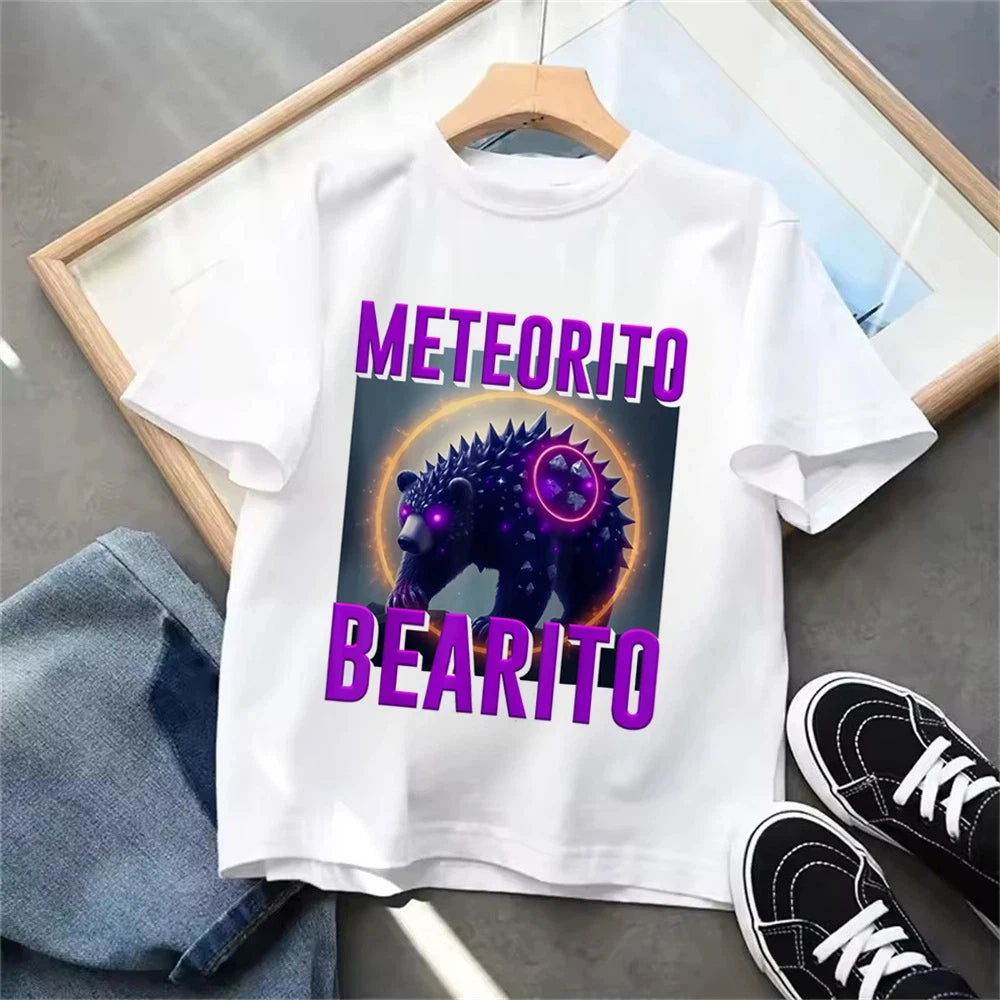 Funny Italian Brainrot Kids T-shirt Summer Boys Girls Tops Casual Fashion Shirts for Children Colorful O-Neck Short Sleevetees