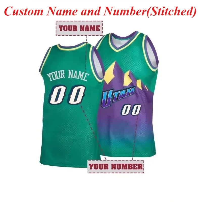 Customized Name & Number Basketball Jersey Embroidered Sports Uniform for Men Women Personalized Vest Make Your Own DIY Tank Top