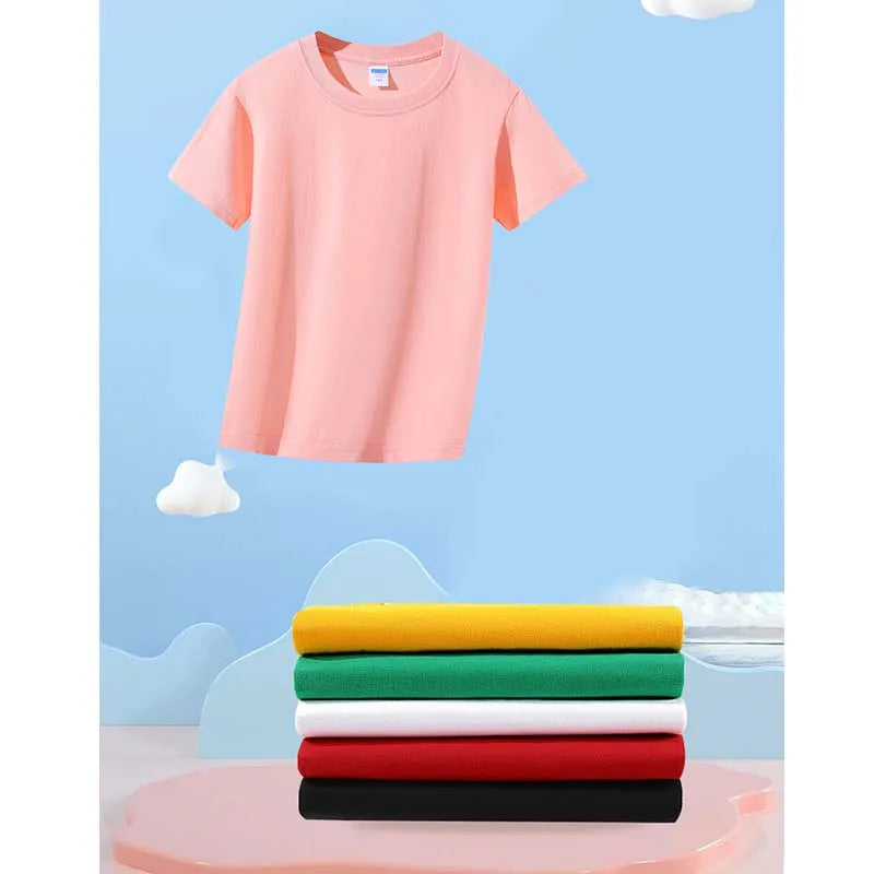 Music Graphic Print T-shirts Summer Children Clothing Boys Girls Funny Colorful Tops Kids Crew Neck Short Sleeve T-shirts