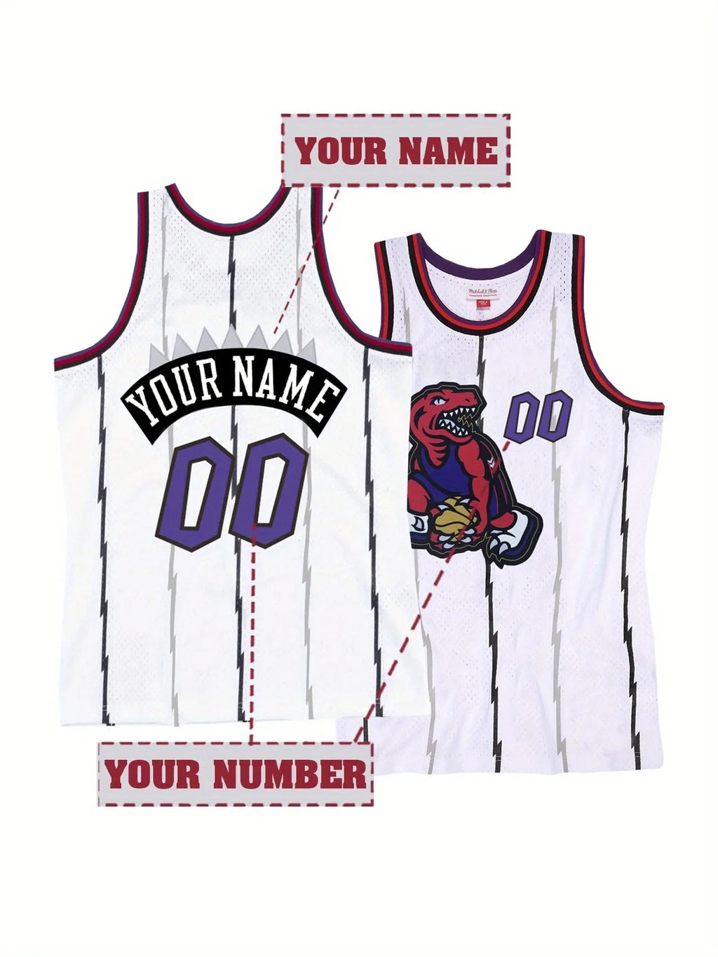 Customized Toronto Basketball Jersey Sports Uniform for Men Women Personalized Embroidered Vest  Make Your Own DIY Tank Top