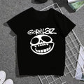 Children's Clothing Gorillazs Print T-shirt Summer Casual Fashion Boys Girls Colorful Kids O-Neck Short Sleeve T-shirts