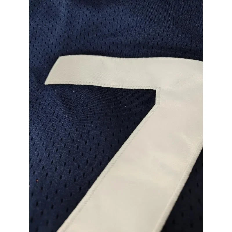 Customized Name And Number Men's Embroidery Baseball Jersey Houston Blue V-Neck Personalized Short Sleeve DIY Unisex T-Shirts