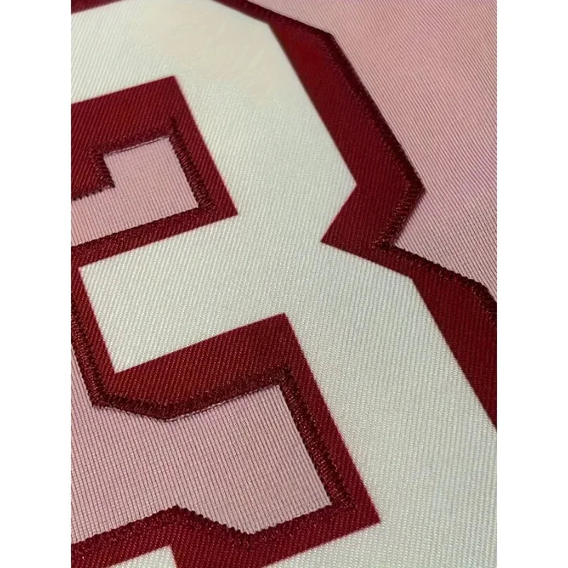 Pink Color Customized Football Jersey for Women Football Short Sleeves DIY Athletic Tee Shirts Personlized Team Name and Number