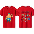 Dog Police Print Children T-shirts Summer Boys Girls Fashion Cute Funny Colorful Casual Tops Kids O-Neck Short Sleeve T-shirts