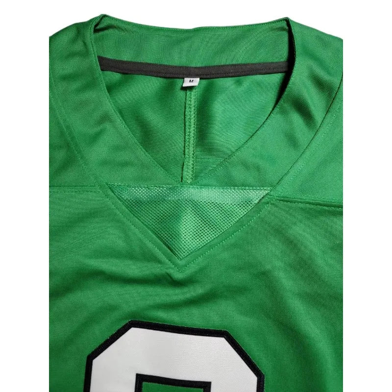 Customized Name And Number Men's Embroidered American Football Jersey Philadelphia Green V-Neck Personalized Short Sleeved Shirt