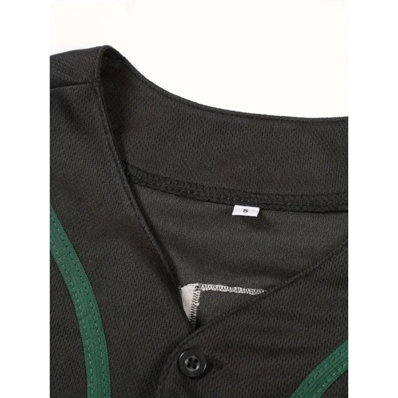 Customized Name&Number Men's Embroidery MEXICO Design Short Sleeve Loose Breathable Baseball Jersey Sports Shirt  Men Clothing