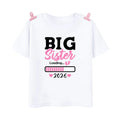 Big Sister 2026 Teenage Children Short Sleeve Tops T-shirt Summer Girls Casual Loose Fashion Round Neck Children’s Clothing