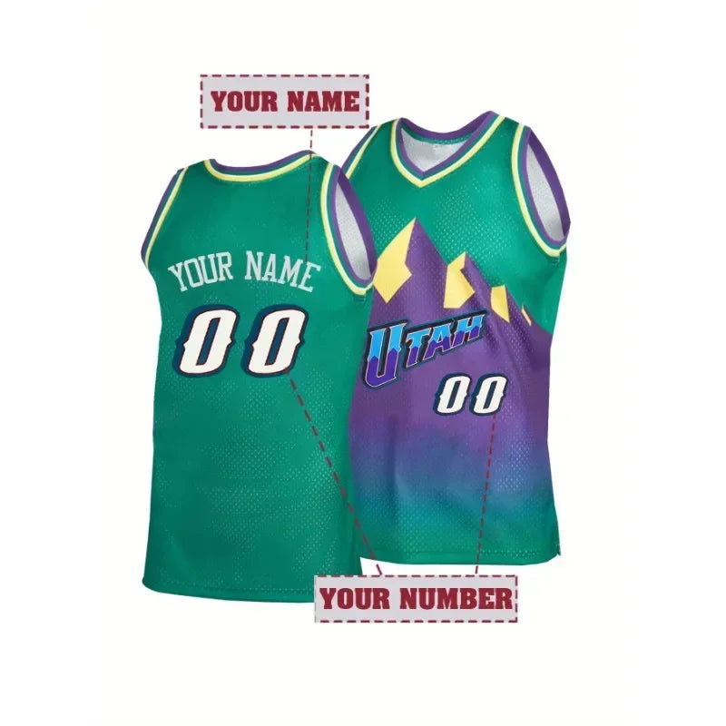 Personalized Basketball Jersey Breathable Sportswear DIY Vest Embroidered Name and Number Ideal for Training And Competition
