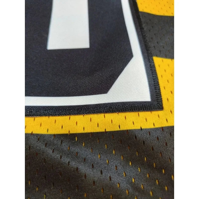 Customized Name&Number Men's Embroidered American Football Jersey Pittsburgh Yellow And Black Personalized Short Sleeved Shirt