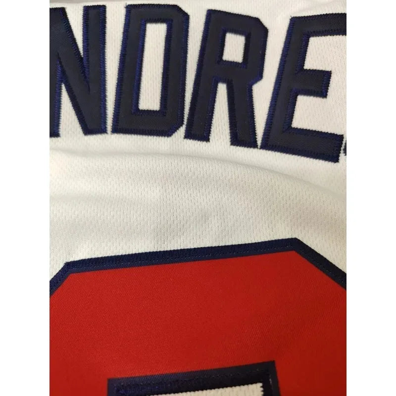 Customized Name And Number Men's Embroidered Baseball Jersey USA Breathable V-Neck Personalized Short Sleeved Shirt Men Clothing