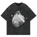 Goodnight Punpun Graphic Print Washed T Shirt for Men Women Clothing Summer Retro Fashion Casual O-Neck Short Sleeve Tees