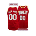 Customizable Houston Basketball Jersey Breathable Sleeveless Sports Top for Men, Personalized Name&Number  Embroidered Tank Tops