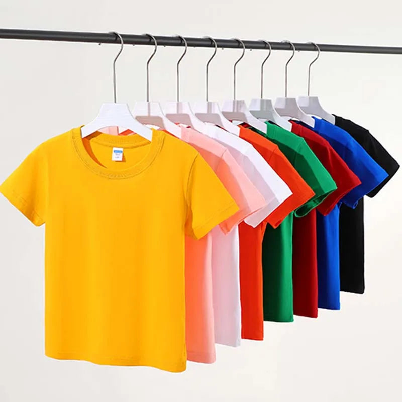 Music Graphic Print T-shirts Summer Children Clothing Boys Girls Funny Colorful Tops Kids Crew Neck Short Sleeve T-shirts