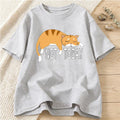 Not Today Funny Cats Graphic T-shirts for Women Summer Cute Casual Fashion Loose Harajuku Tops Crew Neck Short Sleeve T-shirts