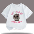 Cute Mouse Printed Pattern Children T-shirts Summer Girls Casual Fashion Funny Colorful Tops Kids O-Neck Short Sleeve T-shirts