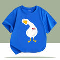 Little Duck Baby Graphic Print T-shirt for Boys Girls Summer Casual Children Cute Colorful Tops Kids O-Neck Short Sleeve Tees