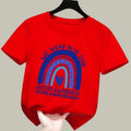 We Wear Blue For Autism Children T-shirt Boys Girls Summer Casual Fashion Punk Tops Kids Colorful O-Neck Short Sleeve T-shirts