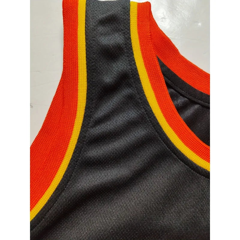 Personalized Name&number Basketball Jersey Breathable Sleeveless Round Neck Embroidered Vest Custom Tank Top Gym Man Clothing