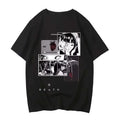 Japanese Style Retro Graphic Print T-shirts Summer Women Casual Fashion High Street Y2K Tops Crew Neck Short Sleeve Cotton Tees