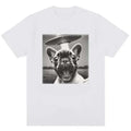 UFO Dog Graphic Print T-shirts Men Women Summer Casual Fashion Funny High Street Tops Crew Neck Short Sleeve Cotton Tees