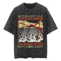 Retro Graphic Print Washed T-shirts for Women Men Summer Vintage Casual Fashion Streetwear Y2K Tops O-Neck Short Sleeve T-shirts