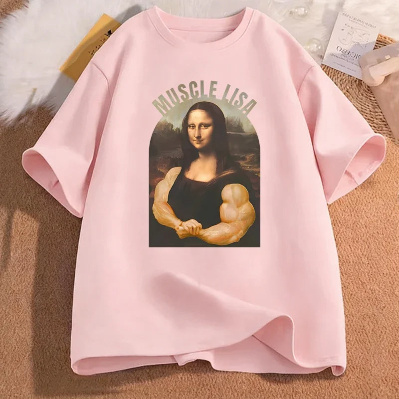 Funny Graphic Print T-shirts Summer Women's Clothing Casual Fashion Streetwear Y2K Tops Oversize O-Neck Short Sleeve T-shirts