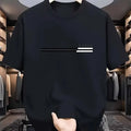 Paris Letter Graphic Print T-shirts Summer Casual Fashion Men Comfortable Minimalist Cotton Tops O-Neck Short Sleeve T-shirts