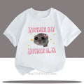 Another Oay Children Cartoon Print T-shirts Summer Girls Casual Fashion Kawaii Colorful Short Sleeve Tops Kids T-shirts
