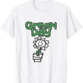 Green Flower Print T-Shirt for Women Summer Casual Fashion Streetwear Y2K Tops Loose High Quality Crew Neck Short Sleeve T-shirt