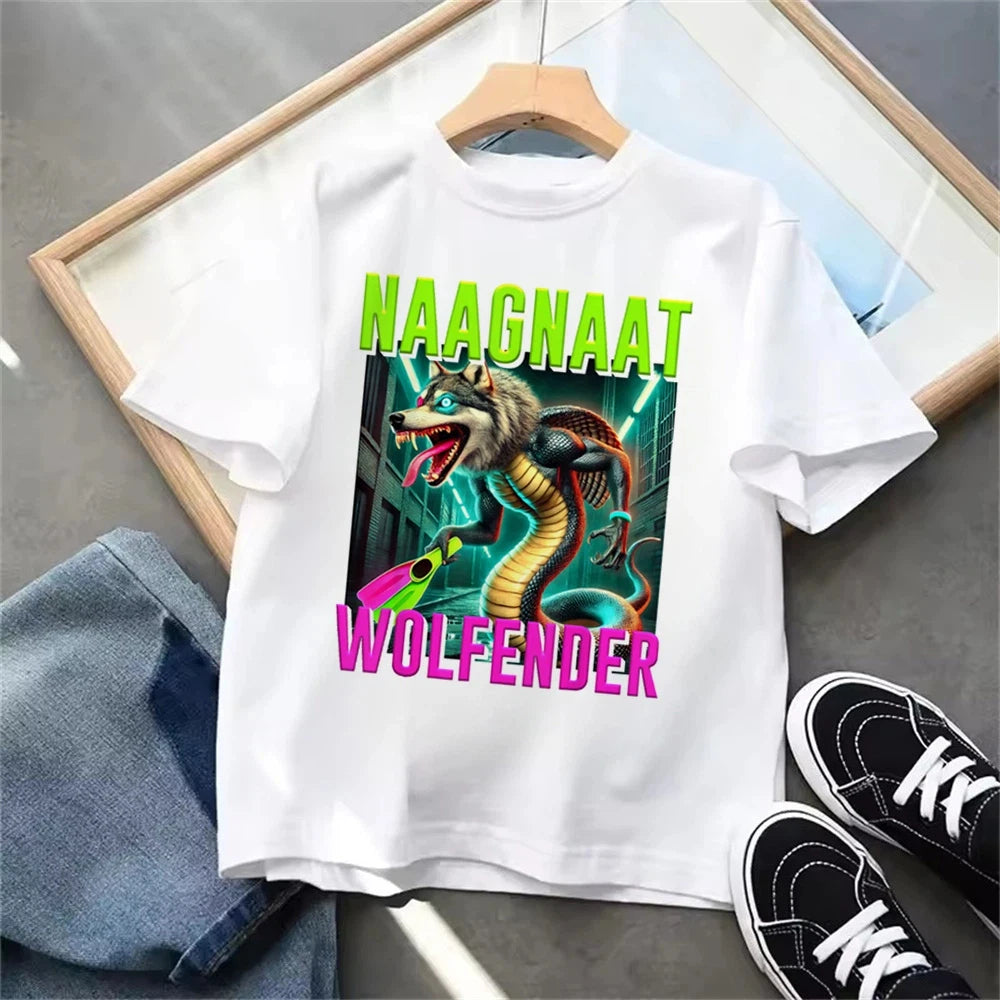 Funny Italian Brainrot Kids T-shirt Summer Boys Girls Tops Casual Fashion Shirts for Children Colorful O-Neck Short Sleevetees
