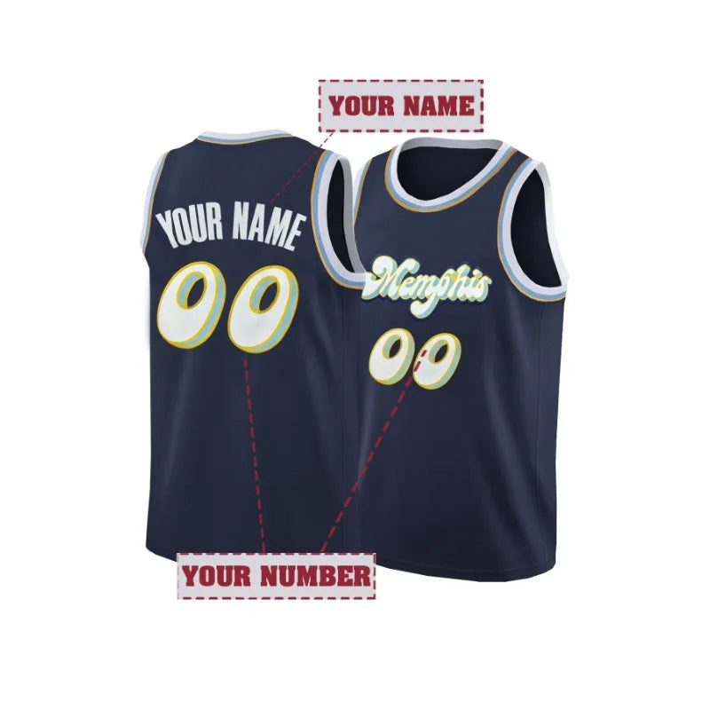 Personalized Basketball Jersey Breathable Sleeveless Round Neck Embroidered Patterns DIY Vest Ideal for Training And Competition