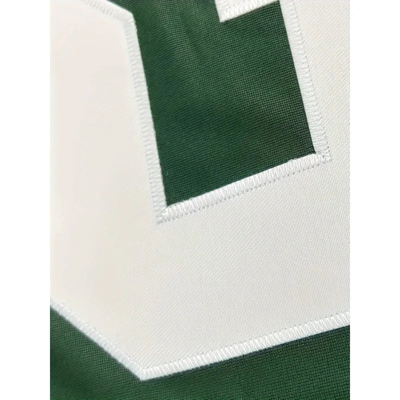 Custom Name And Number Men's Short Sleeve Loose Breathable V-neck Embroidery Rugby Jersey,Green Bay Sports Uniform DIY T-Shirt