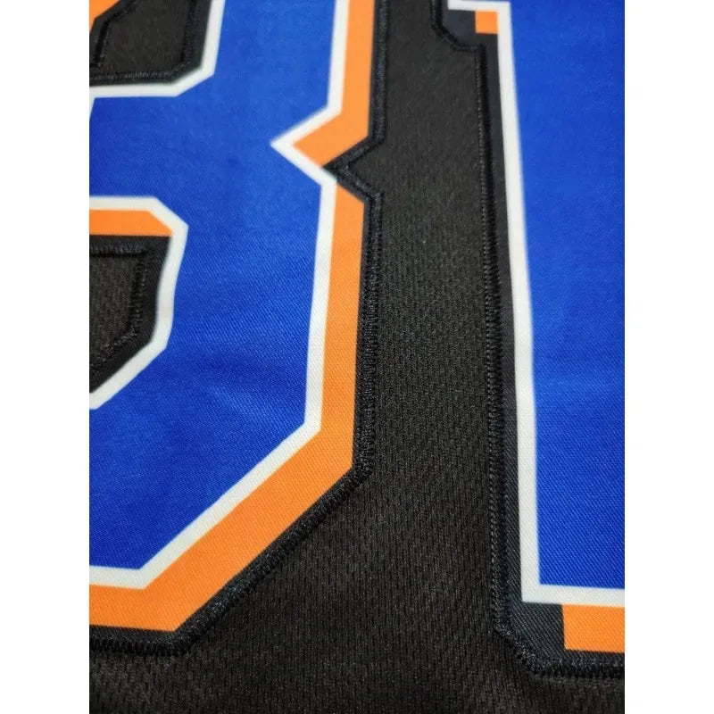 Customized Name And Number DIY Men's Embroidery Baseball Jersey New York V-Neck Personalized Short Sleeve Button Down Shirts