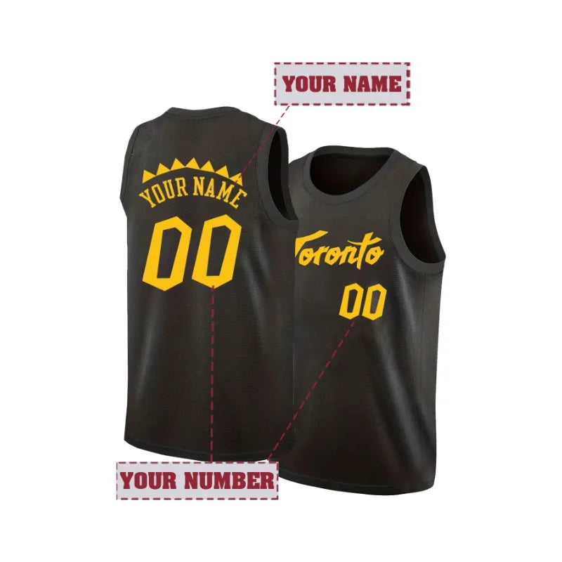 Custom Name&Number Embroidered Breathable Vest Toronto Basketball Jersey Sleeveless Sports Top for Men Personnalisé Tank Tops