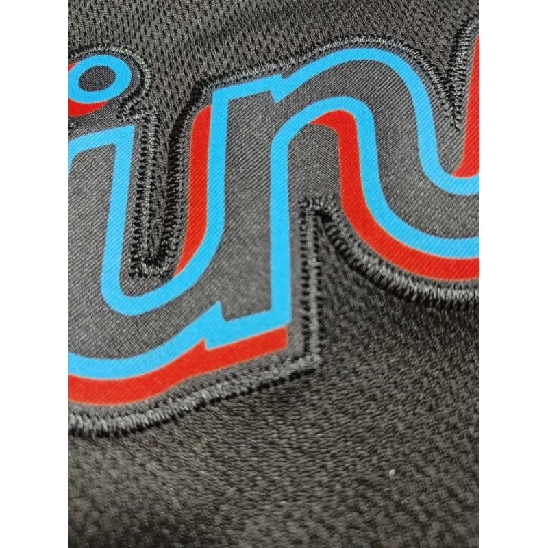 Customized Name And Number Men's Embroidery Baseball Jersey Miami Black V-Neck Personalized Short Sleeve Button Down DIY Shirts