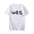 Anime Printed T-shirt Chinese Word Pattern Casual Tops for Women Summer Streetwear Oversize O-Neck Short Sleeve T-shirts