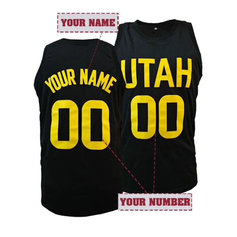 Custom Basketball Jersey Breathable Sleeveless Round Neck Sports Top Personalized Name & Number Casual Wear Men's Tank Top
