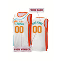 Custom Flint Tropics Basketball Jersey Personalized Name and Number Breathable Loose Fit Sleeveless Sportswear DIY Vest Tank Top
