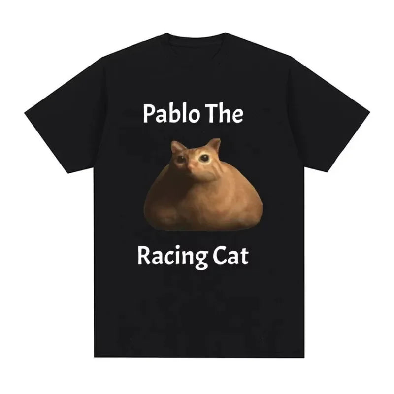Funny Cats Print Graphic T-shirts for Me Summer Fashion Casual Streetwear Y2K Tops Loose Crew Neck Short Sleeve T-shirts