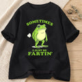 Fart Frog Funny Graphic T-shirts for Women Men Summer Fashion Casual Loose Streetwear Vintage Tops O-Neck Short Sleeve T-shirts