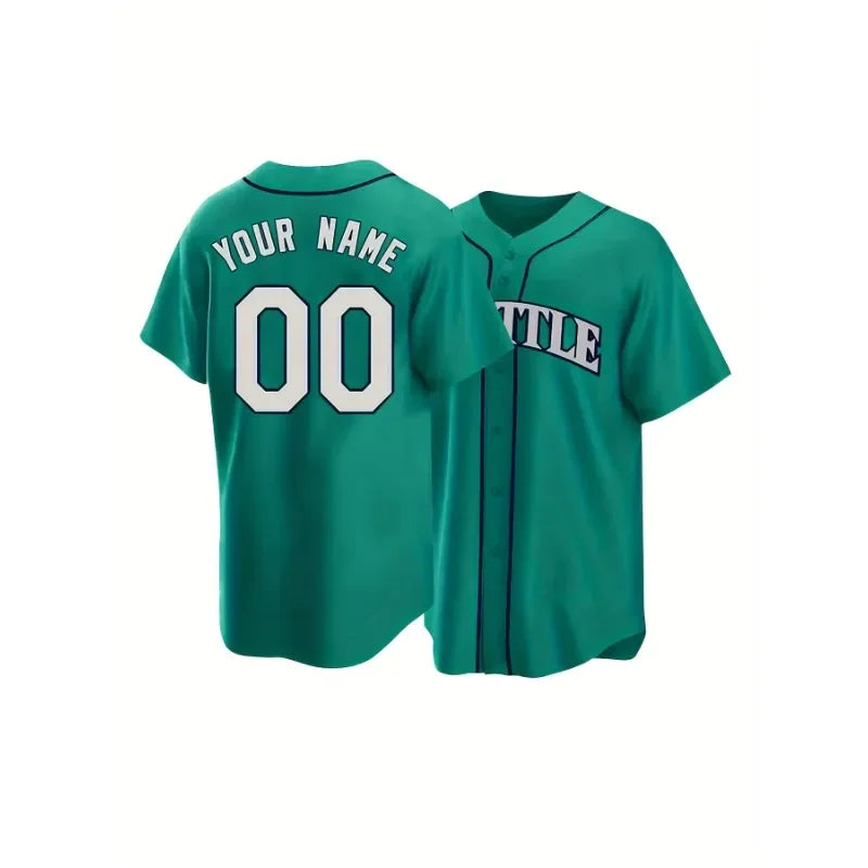 Customized Name&Number Rugby Jersey Sports Uniform for Men Women Stitched Personalized SEATTLE Football Jersey Make Your Own DIY